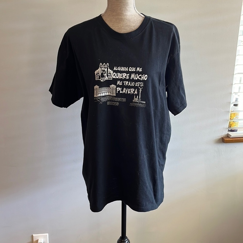 Yazbel size Large black unisex t- shirt